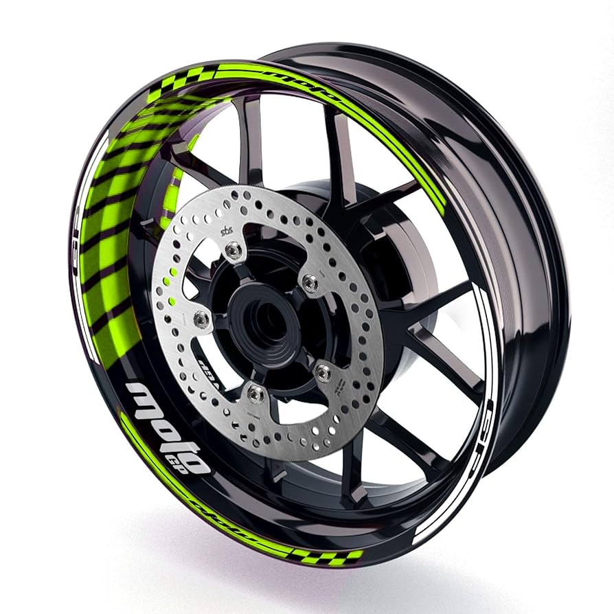 Amazon.com: MC MOTOPARTS Rim Wheel Decal Stickers 17 inch